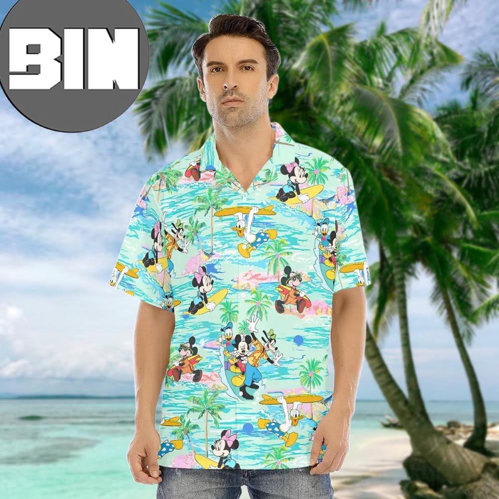 Disney Mickey Mouse Beach Shirt Hawaiian Shirt Disney Mickey Mouse Beach Shirt Hawaiian Shirt