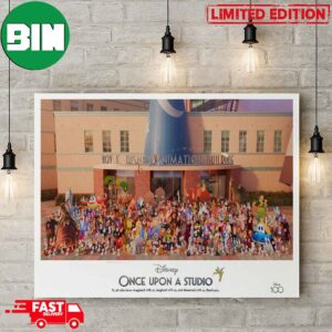 Disney?s 100th Anniversary Class Photo Cast Member Exclusive Lithograph Assemble Once Upon A Studio Poster Canvas