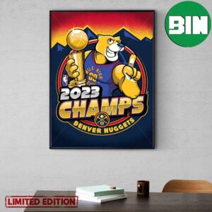 Eric Poole Art Congrats Denver Nuggets Winner NBA Finals 2023 Home Decor Poster-Canvas