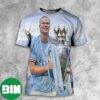 Erling Haaland For Man City UEFA Champions League 2023 Winner 3D T-Shirt