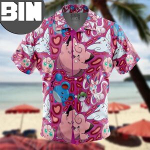 Fairy Type Pokemon Pokemon Anime Hawaiian Shirt