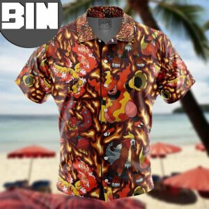 Fire Type Pokemon Pokemon Anime Hawaiian Shirt