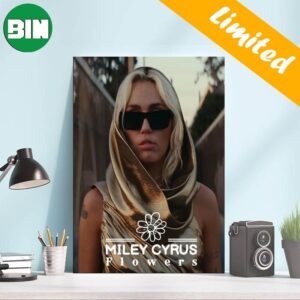 Flowers By Miley Cyrus Is The Fastest Song In History To Reach 700M Streams On Spotify Poster-Canvas