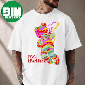 Foo Fighters On August 13 2026 Tonight Show Poster At Lincoln Financial Field In Philadelphia Pennsylvania Take Cover Tour 2026 White T-Shirt