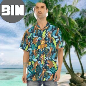 Funny Godzilla Tropical For Men And Women Hawaiian Shirt