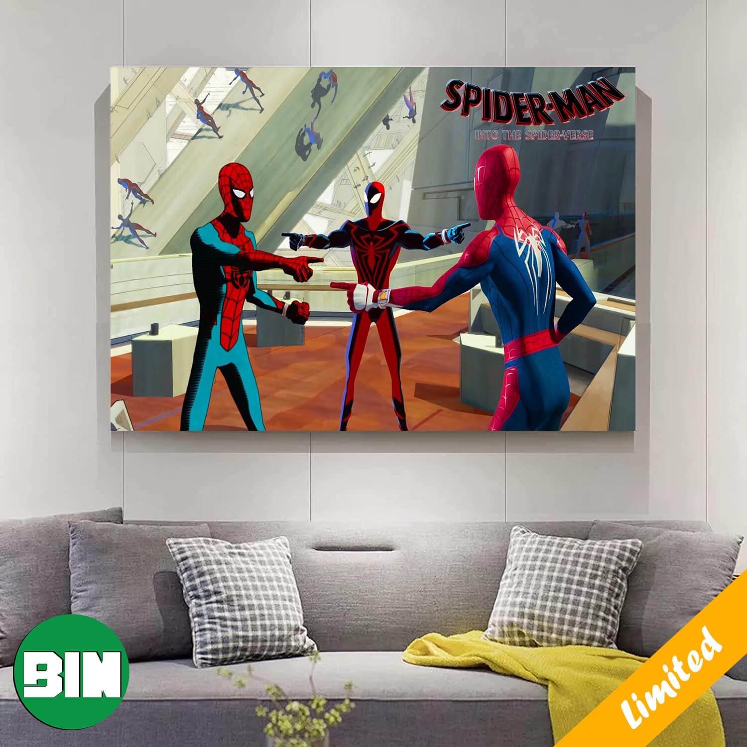 Funny Iconic Meme Spider Man Across The Spider-Verse Fan Gifts Home Decor Poster-Canvas Funny Iconic Meme Spider Man Across The Spider-Verse Fan Gifts Home Decor Poster-Canvas