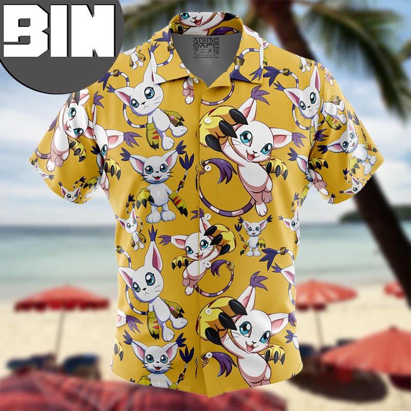 Gatomon Digimon Anime Hawaiian Shirt Gatomon Digimon Anime Hawaiian Shirt