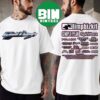 Firewind﻿ Band North American Tour 2026 Merch Tee With Ensiferum Cities List For September Two Sided Black T-Shirt
