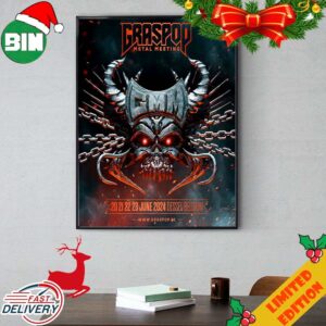 Graspop Metal Meeting GMM24 20 to 23 June 2024 Dessel Belgium Poster Canvas