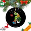 Grinch Santa Dallas Cowboys Toilet Christmas Ornament