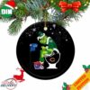Grinch Santa LSU Tigers Sitting On Alabama Crimson Tide Toilet Christmas 2023 Ornament