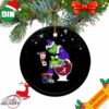 Grinch Santa Green Bay Packers Sitting On Toilet Chicago Bears Christmas Ornament