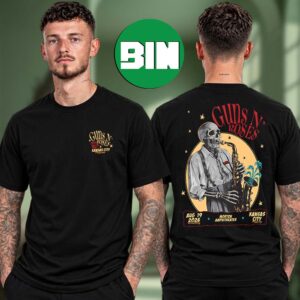 Guns N Roses Event Tee At Morton Amphitheater In Kansas City MO On August 19 2026 Two Sided Unisex T-Shirt