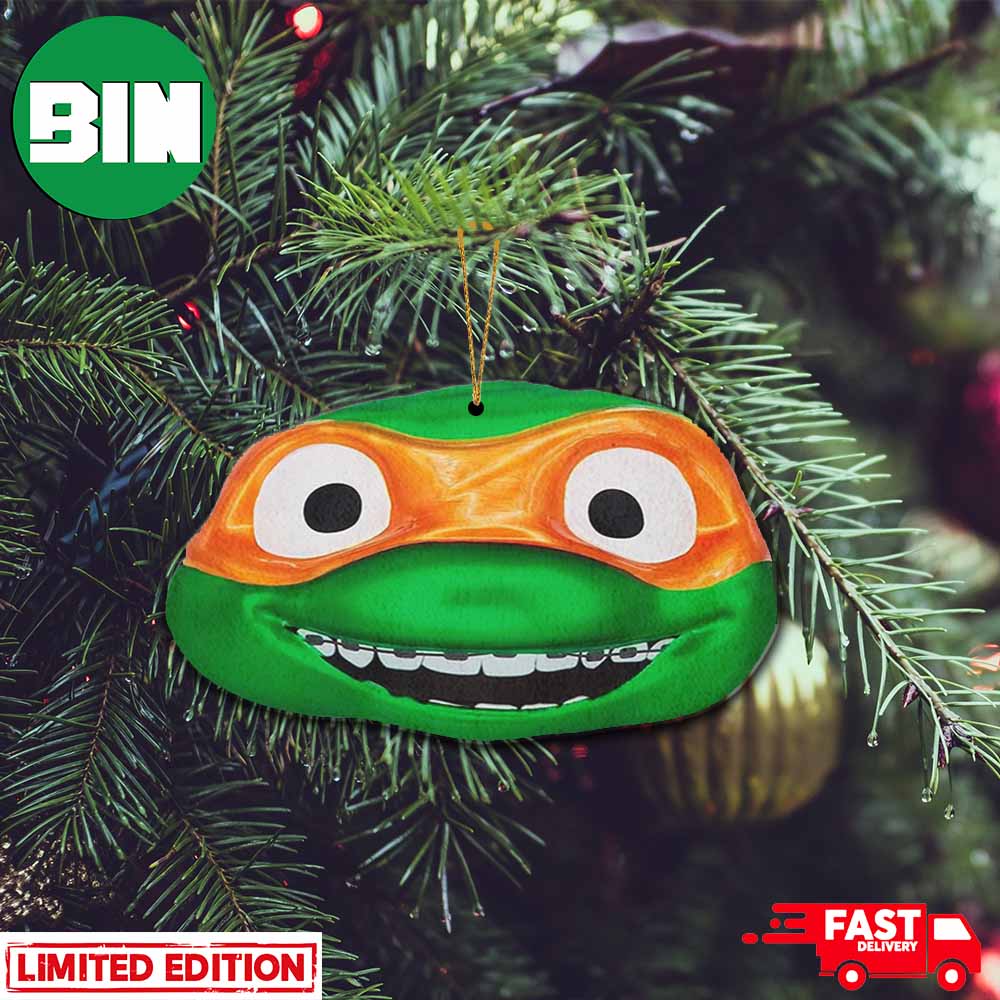 Hallmark Teenage Mutant Ninja Turtles Mutant Mayhem Michelangelo Christmas Gift Tree Decorations 2D Print Ornament Hallmark Teenage Mutant Ninja Turtles Mutant Mayhem Michelangelo Christmas Gift Tree Decorations 2D Print Ornament
