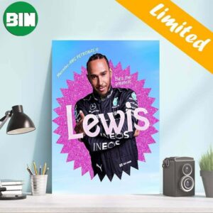 He Is The Greatest Mercedes AMG Petronas F1 Lewis Hamilton Funny Collab With Barbie Home Decor Poster-Canvas