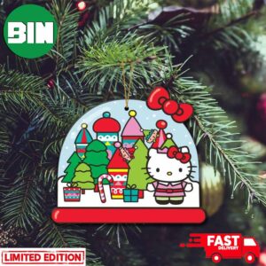 Hello Kitty Christmas Snow Globe Xmas 2023 Best Gift Tree Decorations Unique Ornament