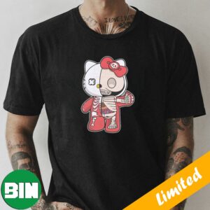 Hello Kitty Skeleton Pink Halloween 2023 Cute T-Shirt