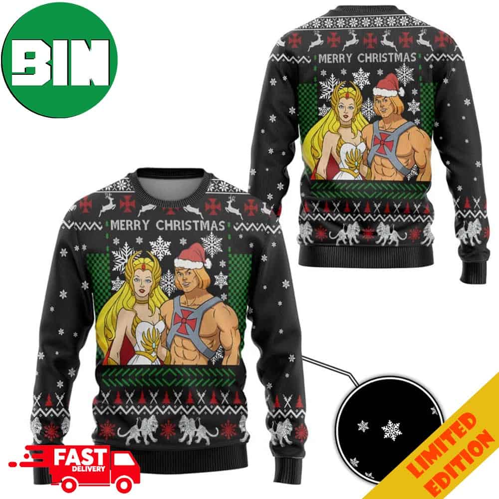Heman Shera Christmas 2023 Gift Ugly Sweater Heman Shera Christmas 2023 Gift Ugly Sweater