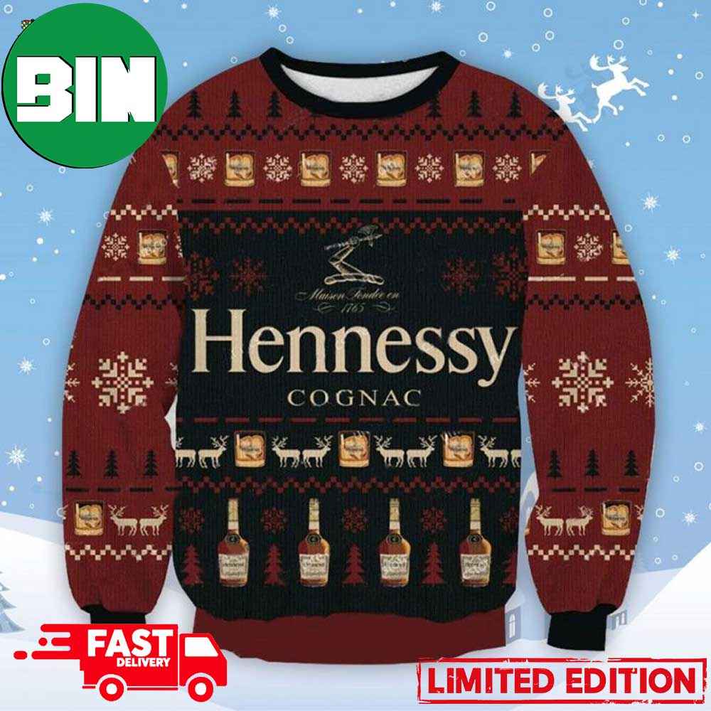 Hennessy Christmas Gift For Family 2023 Ugly Christmas Sweater Hennessy Christmas Gift For Family 2023 Ugly Christmas Sweater