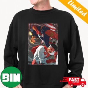 Homelander vs Omni-Man Milk Drinking Competition T-Shirt