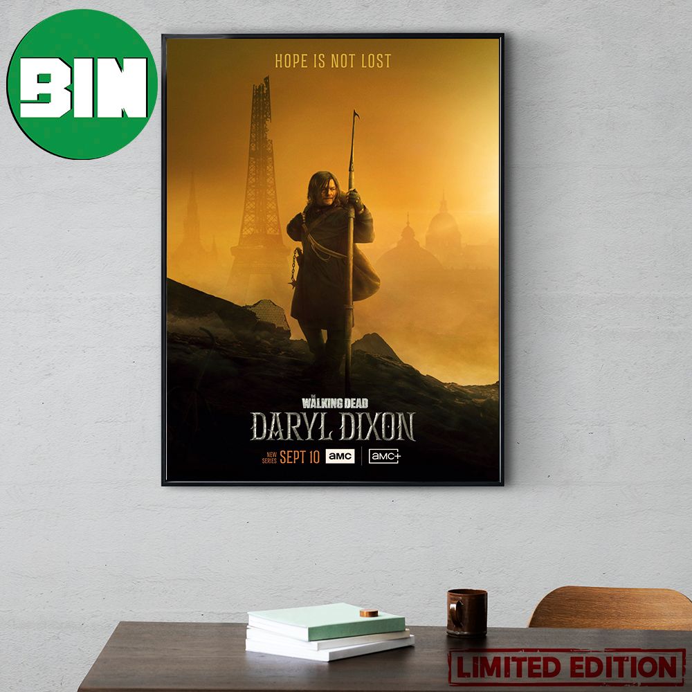 Hope Is Not Lost The Walking Dead Daryl Dixon Poster Canvas Hope Is Not Lost The Walking Dead Daryl Dixon Poster Canvas