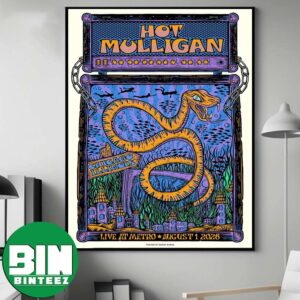 Hot Mulligan Chicago IL Show Poster Live At Metro On August 1 2026 Home Decor Poster Canvas