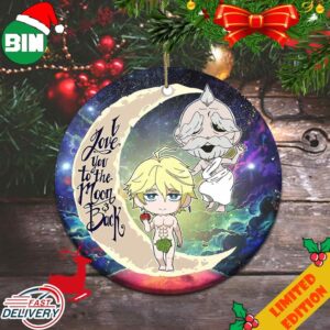 I Love You To The Moon And Back Shuumatsu No Valkyrie Record Of Ragnarok Adam And Zeus Christmas Ornament
