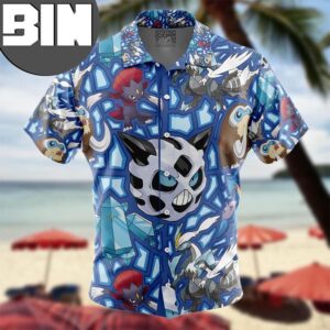 Ice Type Pokemon Pokemon Anime Hawaiian Shirt