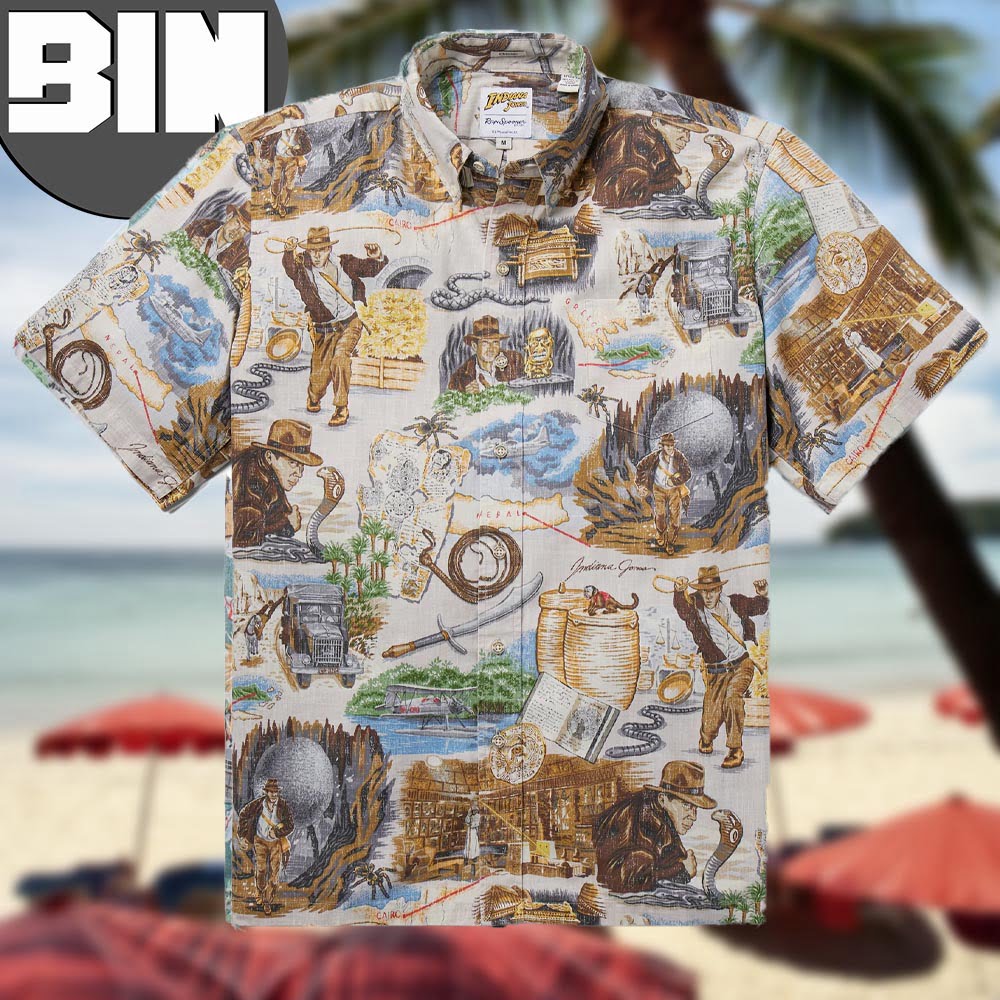 Indiana Jones Raiders Of The Lost Ark Hawaiian Shirt Indiana Jones Raiders Of The Lost Ark Hawaiian Shirt