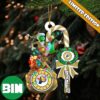 Indianapolis Colts NFL x Custom Name Grinch Candy Cane Christmas Tree Decorations Ornament