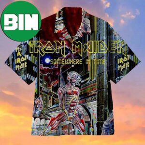 Iron Maiden Somewhere In Time Summer Hawaiian Shirt