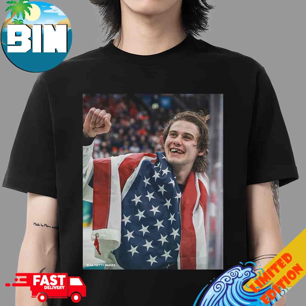 Jack Hughes Lose Teeth Team USA Gold Medal Champions Olympics 2026 T-Shirt Jack Hughes Lose Teeth Team USA Gold Medal Champions Olympics 2026 T-Shirt