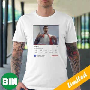 Jayson Tatum Boston Celtics Defeat Atlanta Hawks NBA Hawks Just Got Cooked By A Youtuber Funny T-Shirt