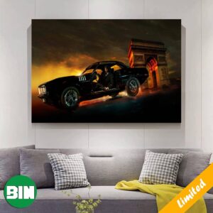 John Wick With His Car – John Wick Chapter 4 New Movie Poster-Canvas