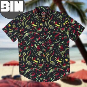Jurassic Park Fossil Records Hawaiian Shirt