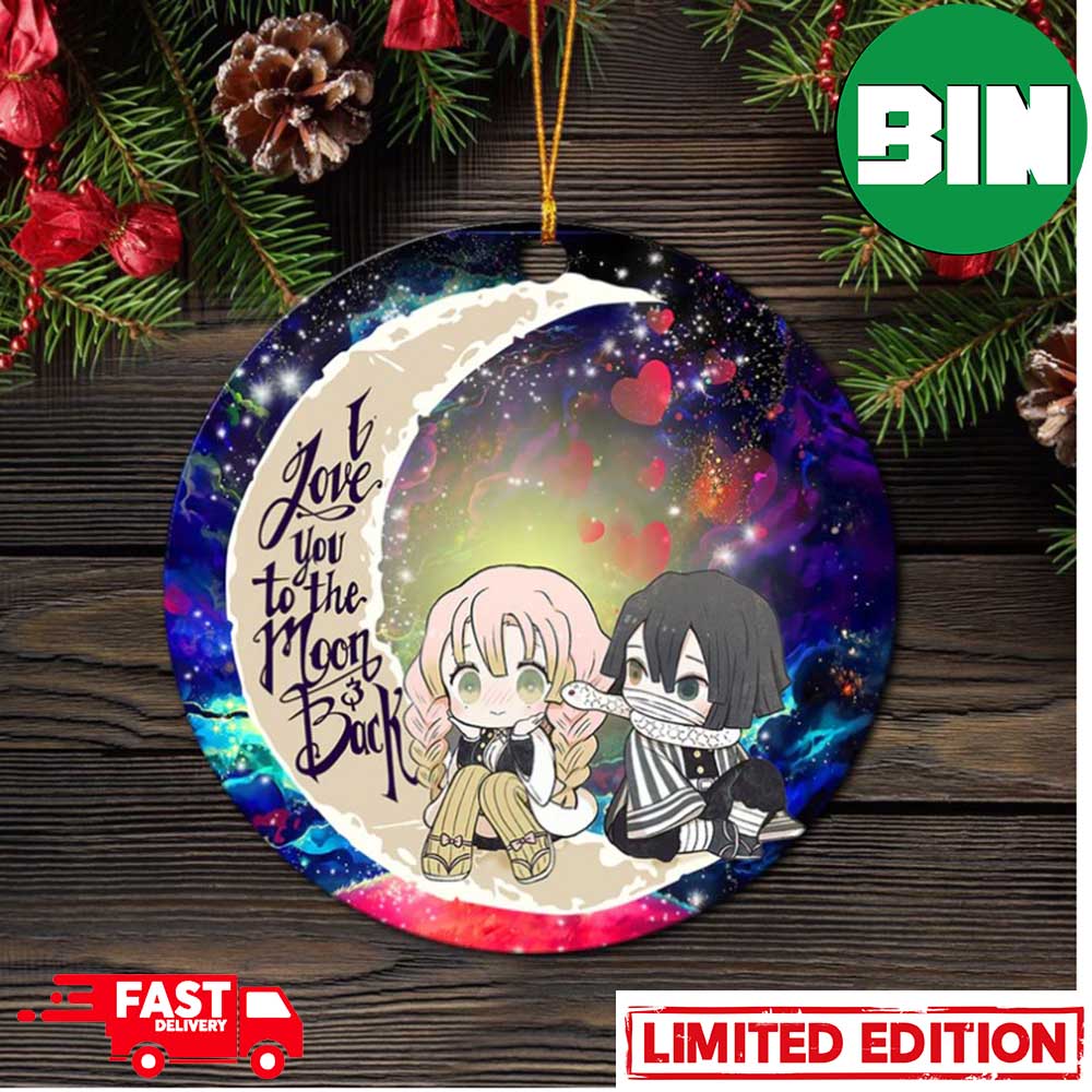 Kanroji And Kaburamaru Demon Slayer Love You To The Moon Galaxy Perfect Gift For Holiday Ornament Kanroji And Kaburamaru Demon Slayer Love You To The Moon Galaxy Perfect Gift For Holiday Ornament