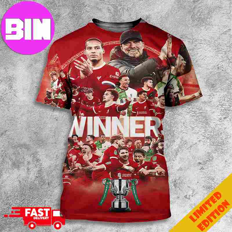 Liverpool FC We Are The Carabao Cup 2024 Winners Congratulation Champions 3D T-Shirt Liverpool FC We Are The Carabao Cup 2024 Winners Congratulation Champions 3D T-Shirt
