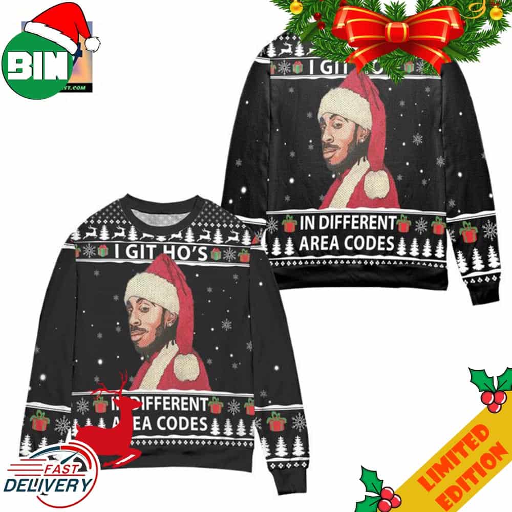 Ludacris I Got Ho’s In Different Area Codes Ugly Christmas Sweater Ludacris I Got Ho’s In Different Area Codes Ugly Christmas Sweater