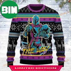 Mandalorian And Baby Yoda This Is The Way Xmas Ugly Sweater