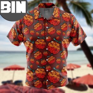 Mera Mera No Mi One Piece Anime Hawaiian Shirt