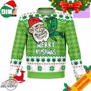Merry Kushmas Meme 2023 Ugly Sweater