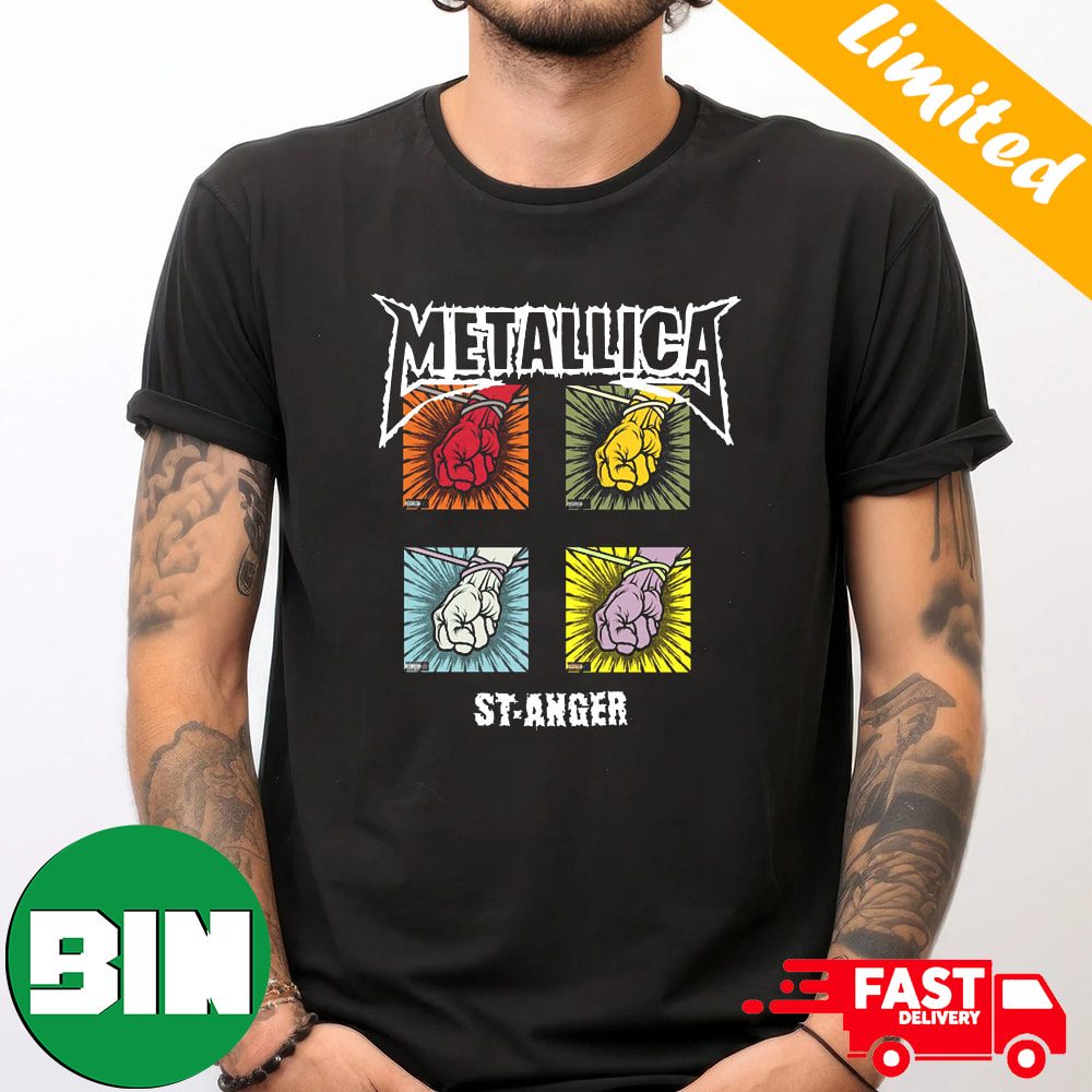 Metallica St-Anger Album Cover 4 Color T-Shirt Metallica St-Anger Album Cover 4 Color T-Shirt