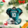 Miami Dolphins Snoopy And NFL Sport Ornament Personalized Your Family Name