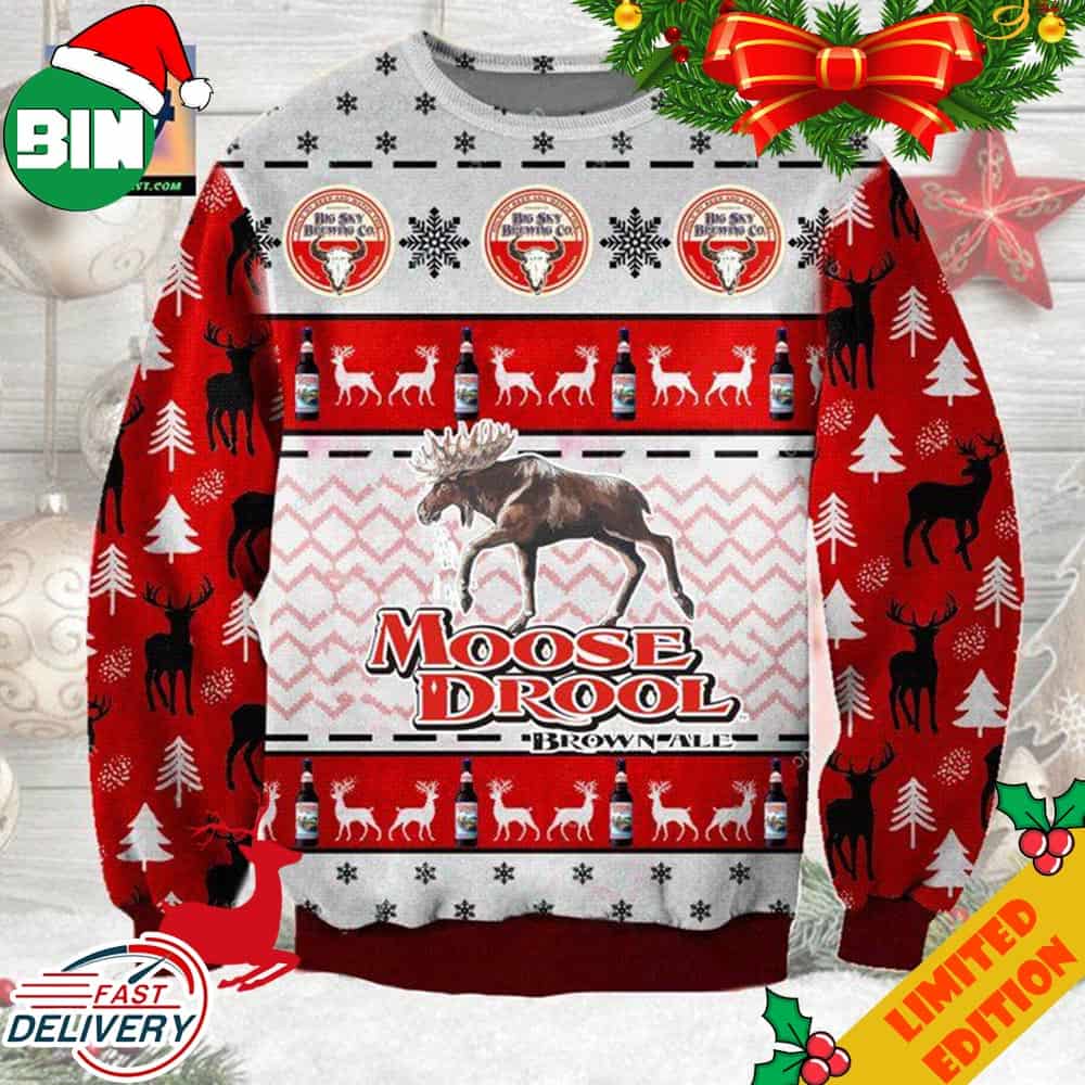 Moose Drool Brown Ale Ugly Christmas Sweater Moose Drool Brown Ale Ugly Christmas Sweater