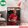 NHL 24 Cover Athlete Cale Makar EA Sports Game Cover Colorado Avalanche Home Decor Poster Canvas