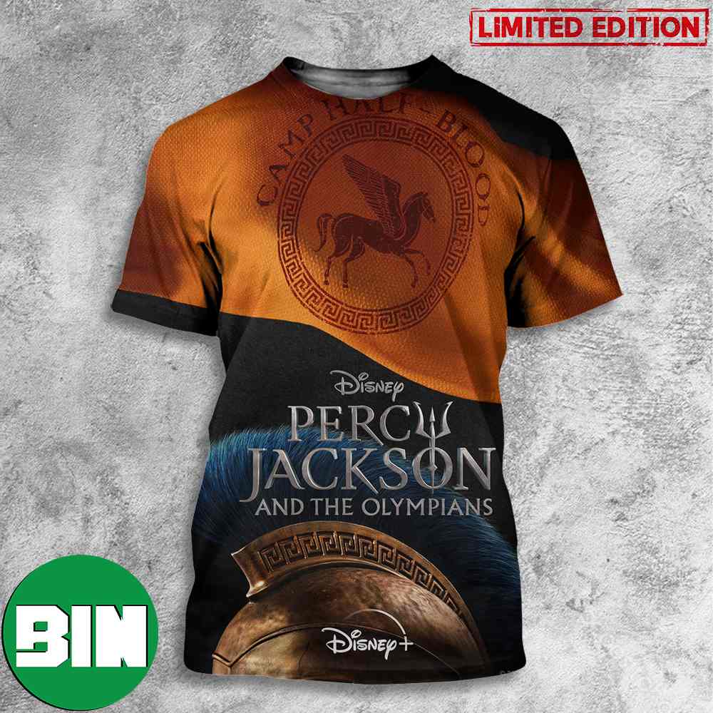 New Percy Jackson And The Olympians Promotional Poster Movie Disney Plus 3D T-Shirt New Percy Jackson And The Olympians Promotional Poster Movie Disney Plus 3D T-Shirt