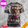 New Poster For The Crow In Cinemas August 23 2024 Bill Skarsgard 3D T-Shirt