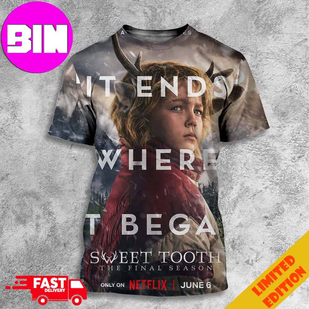 New Poster For Sweet Tooth Season 3 Coming June 6th 2024 Only On Netflix All Over Print Unisex T-Shirt New Poster For Sweet Tooth Season 3 Coming June 6th 2024 Only On Netflix All Over Print Unisex T-Shirt