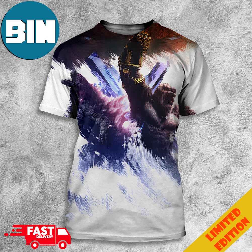 New Textless Poster Movie For Godzilla x Kong The New Empire 3D T-Shirt New Textless Poster Movie For Godzilla x Kong The New Empire 3D T-Shirt