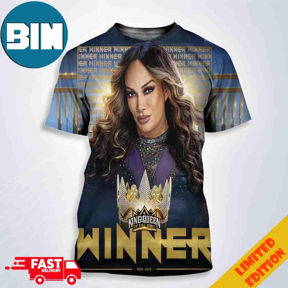 Nia Jax Is Your Queen Of The Ring Winner WWE King Of The Ring 3D T-Shirt Nia Jax Is Your Queen Of The Ring Winner WWE King Of The Ring 3D T-Shirt